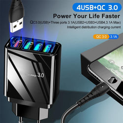 4-Port USB Fast Charger (30W)