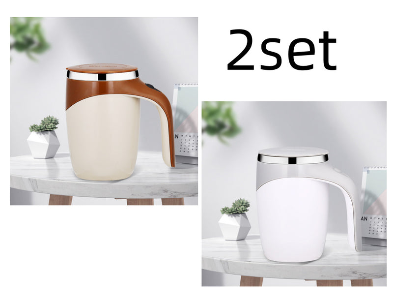 Auto-Stir Magnetic Coffee Cup (350ml/11.8 oz)