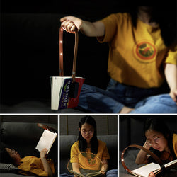Leather Magnetic Clip Book Light