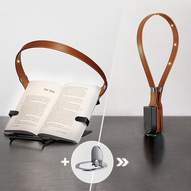 Leather Magnetic Clip Book Light