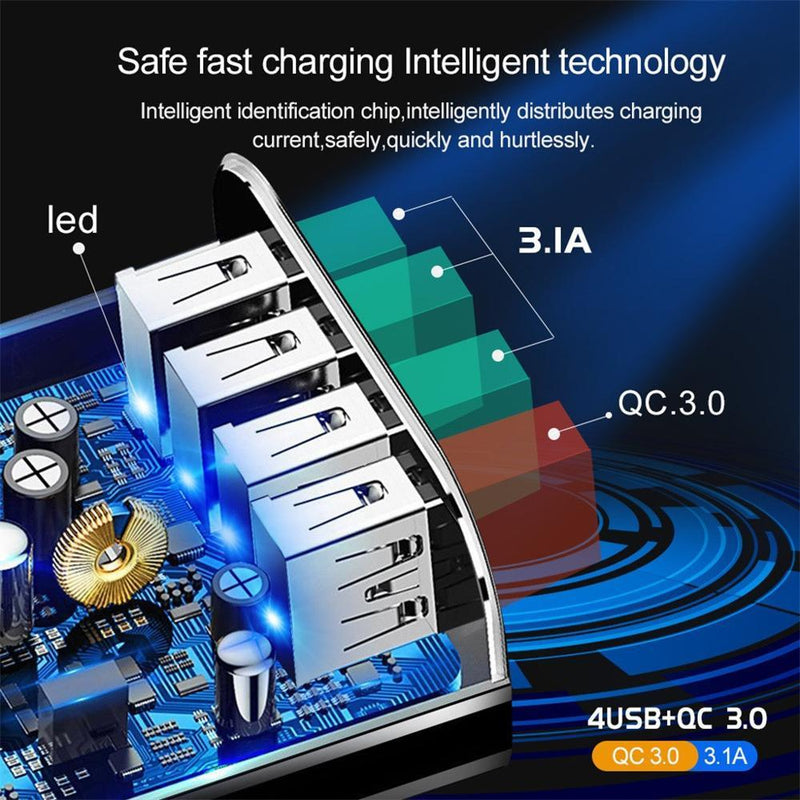 4-Port USB Fast Charger (30W)