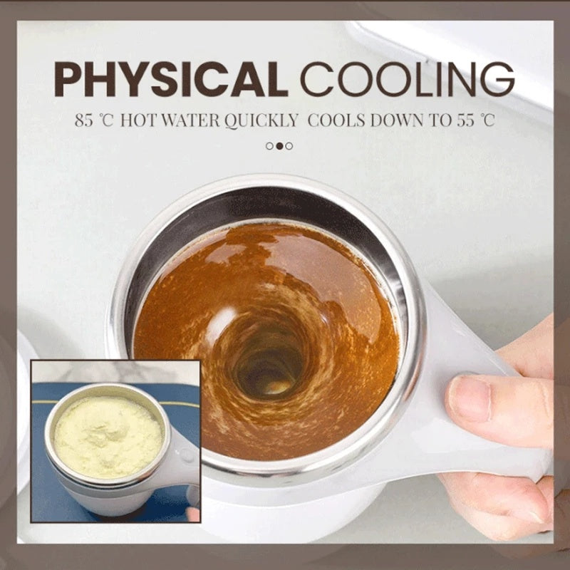 Auto-Stir Magnetic Coffee Cup (350ml/11.8 oz)