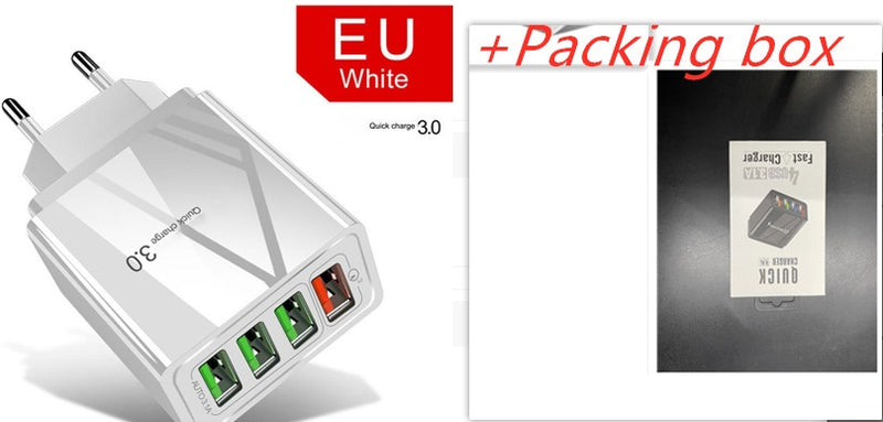 4-Port USB Fast Charger (30W)