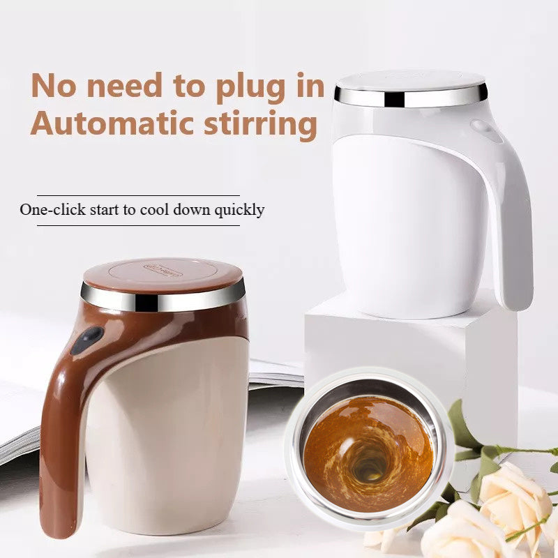 Auto-Stir Magnetic Coffee Cup (350ml/11.8 oz)